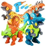 NETNEW Take Apart Dinosaur Toys with Electric Drill for 3 4 5 6 Year Old Boys Kids Construction Building Toys | Color May Vary