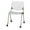 White Back, Light Gray Seat, variant on KFI Studios KOOL Armless Stacking Chair with Casters, White Back, Light Gray Seat
