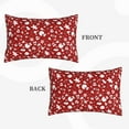 thumbnail image 2 of Naloa Red Christmas Cheer. Pillowcase, Throw Pillowcase, Wrinkle-Free, Stain-Resistant with Hidden Zipper for Bedroom Sofa-14"x20", 2 of 6