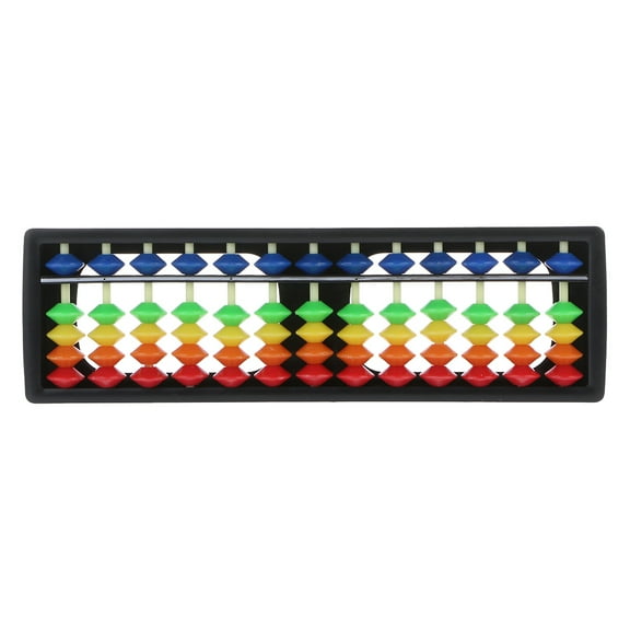 Yoetaun 13 Column Portable Plastic Abacus Arithmetic Soroban Calculating Tool With Color Colorful
