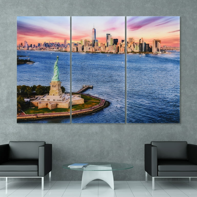 New York View Wall Art Set - Triptych Set 72 x 36 - Walmart.com