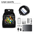 thumbnail image 5 of Customized Math Rubik Rubix Rubics Player Cube Backpack Men Women Fashion Bookbag for School Math Lovers Bags, 5 of 5