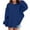 Navy, variant on Tiijoy Toddler Girls Solid Hoodie Loose Casual Pullover Hooded Sweatshirt, Sizes 3-4T