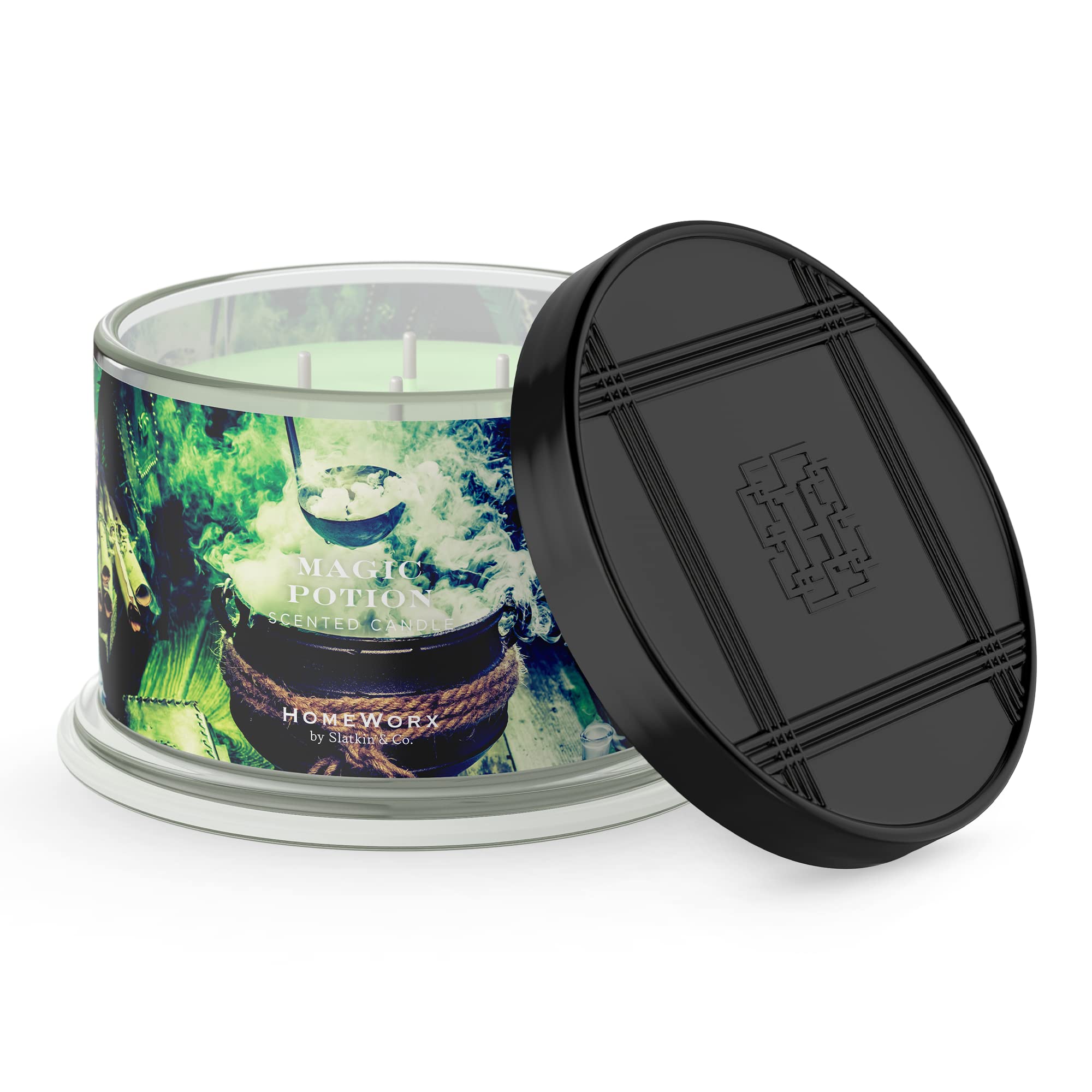 Premium Scented 4Wick Candle, Magic Potion, HomeWorx by Slatkin & Co