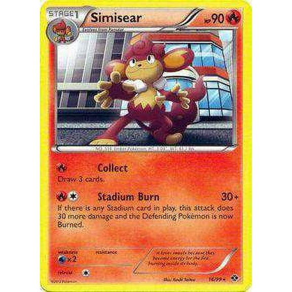 Pokemon Next Destinies Rare Simisear #16