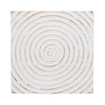 thumbnail image 5 of DecMode 17" x 19" White Wood Intricately Carved Accent Table, 1-Piece, 5 of 11