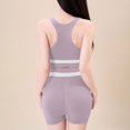 thumbnail image 3 of Bixock Tank Tops for Womens Sleeveless Blouse Back Support Crew Neck Fixed Cup Shockproof Sports Top Beach Vacation Summer Clothes, 3 of 6