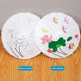 thumbnail image 4 of BAETEUY Decorative Umbrella Children DIY Drawing Umbrella Chinese Style Paper Bamboo Parasol Bridal Shower Centerpieces Photo Party Stage Decoration Decor Props, 4 of 8