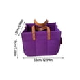 thumbnail image 5 of Foldable Storage Bag with Removable Compartments | Portable Organizer for Diapers & Essentials | 15x33x18cm Tote with 8 Pockets | Gray Fabric with Leather Handle, 5 of 5