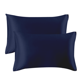 thumbnail image 3 of Funda de almohada Funda de almohada transpirable Funda de cojín para la cabeza de tela Funda de almohada de color sólido para cama, Azul Eigraketly HA003270-02, 3 of 7
