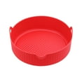 thumbnail image 2 of TIMIFIS Silicone de Qualité Alimentaire pour Friteuse à Air Chaud, Pot en Silicone pour Friteuse à Air, Doublures de Friteuse à Air Faciles à Nettoyer Réutilisables, Plateau de Cuisson Rond en Silicone pour Friteuse à Air, Accessoires de Four pour Friteuses à Air Antiadhésifs et Sûrs pour les Aliments, 2 of 3