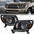 thumbnail image 2 of PIT66 Headlight Assembly W/o Bulbs Fit For 2005-2011 Toyota Tacoma Clear Lens Black Housing LH & RH Side, 2 of 9