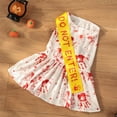 thumbnail image 4 of Bloody Pet Costume Halloween Costumes Cosplay Clothes, Scary Dog Cat Party Costume Skirt for Small Medium Large Dogs Cats Outfit Apparel, L, 4 of 5