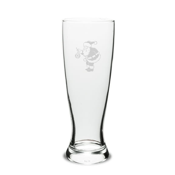 Santa 23oz Deep Etched University Pilsner