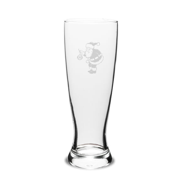 Santa 23oz Deep Etched University Pilsner