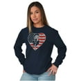 thumbnail image 5 of Betty Boop Heart Patriotic Vintage Women's Long Sleeve T Shirt Brisco Brands S, 5 of 6
