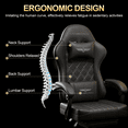 thumbnail image 4 of LaoGeoRon Gaming Chair with Footrest, Comfortable Ergonomic PC Gaming Chair with Headrest and Lumbar Support, High Back, Widen Seat, Adjustable Armrests, 4 of 10