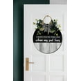 thumbnail image 5 of I Have Found The One Whom My Soul Loves Front Door Sign Funny Wreaths Hanging Wooden Plaque Decoration Round Rustic Wood Farmhouse Porch Decor for Home Front Door Decor, 12 x 12 Inch, 5 of 5