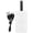 White, variant on BIMZUC Wireless Bluetooth Remote Control 9 Key Camera Selfie Clicker Video Scrolling APP Page Turner for Phone Tablet, Purple, 3.94 inches / 10 cm