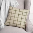thumbnail image 3 of Creative Products Cream and Green Check 18 x 18 Spun Poly Pillow, 3 of 3