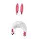 thumbnail image 4 of Kit de corona de trasero de conejo de Pascua, letrero de bienvenida DIY, trasero de conejo con orejas para hacer DIY, festivales en, 4 of 6