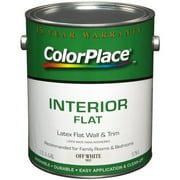 Color Place Interior Flat Latex Paint, Off-White