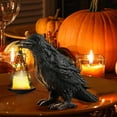 thumbnail image 3 of Gothic Home Crow Tealight Candle Holder Indoor Lamp Decorative Resin Statue for Halloween Elegant Desktop Ornament Piece for Living Room and Bedroom, 3 of 7