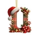 thumbnail image 1 of Adornos Navideños con Monograma Acrílico de 26 Letras y Gorro de Papá Noel | Adornos Colgantes 2D para Árbol de Navidad | Decoración Navideña para El Hogar | Adornos Navideños Multiusos para Chimenea, 1 of 4