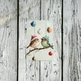 thumbnail image 5 of Charming Winter Birds Christmas Tin Sign - Vintage Iron Wall Art, Reusable Decoration for Home and Bar, 8x12 Inch, 5 of 8