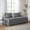 Charcoal, variant on Daybed Cover Set 5 Piece - Double Sided Quilted Luxe, All Season Cozy Bedding with Bedskirt & Matching Shams, Kienna Blush 75"x39", Machine Washable, OEKO-TEX Certified