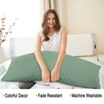 thumbnail image 3 of Unique Bargains Silky-Soft Pillowcase Microfiber Body Pillow Case Cover with Envelope Closure, 3 of 9