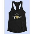 thumbnail image 3 of Only You Gold Glitter Star Racerback Tank Women -Image by Shutterstock, Female Large, 3 of 4