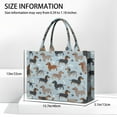 thumbnail image 3 of Large Capacity Tote Bag,Cute Dachshund and Dog Footprint Handbag Fashion Luxury Tote Bag,15.7"x13"x 5.1" Inches,Laptop Compatible, 3 of 6