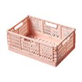 thumbnail image 2 of HLONK Foldable Crate with Handles Collapsible Storage Bins Plastic Crates Organizer  Folding Storage Containers Stackable Basket Box for Home Office Shelves Kitchen Bedroom Bathroom, 2 of 5