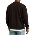 thumbnail image 4 of Men V Neck Button Cardigan Sweater Long Sleeve Open Front Casual Knit Cardigan with Pockets, 4 of 6