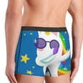 thumbnail image 5 of Balery Cool Unicorn Star Golden Men's Boxer Briefs, Soft and Breathable Cotton Underwear with nylon Waistband-X-Large, 5 of 9