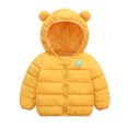 thumbnail image 2 of EnJoCho Toddler Baby Boys Girls Winter Jackets Coat Light Be𝖺r Hoods Puffer Padded Jacket Little Boys Outerwear Windproof Warm Parka Coat, 2 of 8