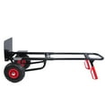 thumbnail image 5 of Tcbosik Dolly Cart, 10" Rubber Wheels Heavy Duty Manual Truck with Double Handles Hand Truck Steel Trolley Lifting 330 lb for Moving/Warehouse/Garden/Grocery - Black+Red, 5 of 9
