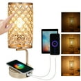 Neoglint Crystal Table Lamp, Touch Control 3 Way Dimmable Wireless