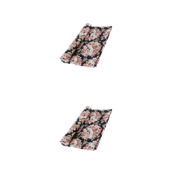 Tejido floral para coser flor de durazno negro 1 metro Billuyoard