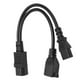 thumbnail image 1 of Cable De Alimentación Hembra C14 Macho A C13 Nema 5-15R, Cables De Alimentación De Cobre Seguros 1 En 2 Salidas 10A 250V Para Impresoras, 1 of 8
