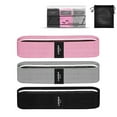 thumbnail image 1 of Lixada 3-Piece Sports Exercise Resistance Loop Band Set Elastic Band Set for Yoga Home Gym Training, 1 of 8
