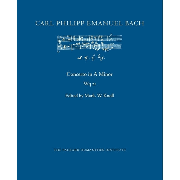 Cpeb: Cw Offprints Concerto in A Minor, Wq 21, Book 78, (Paperback)