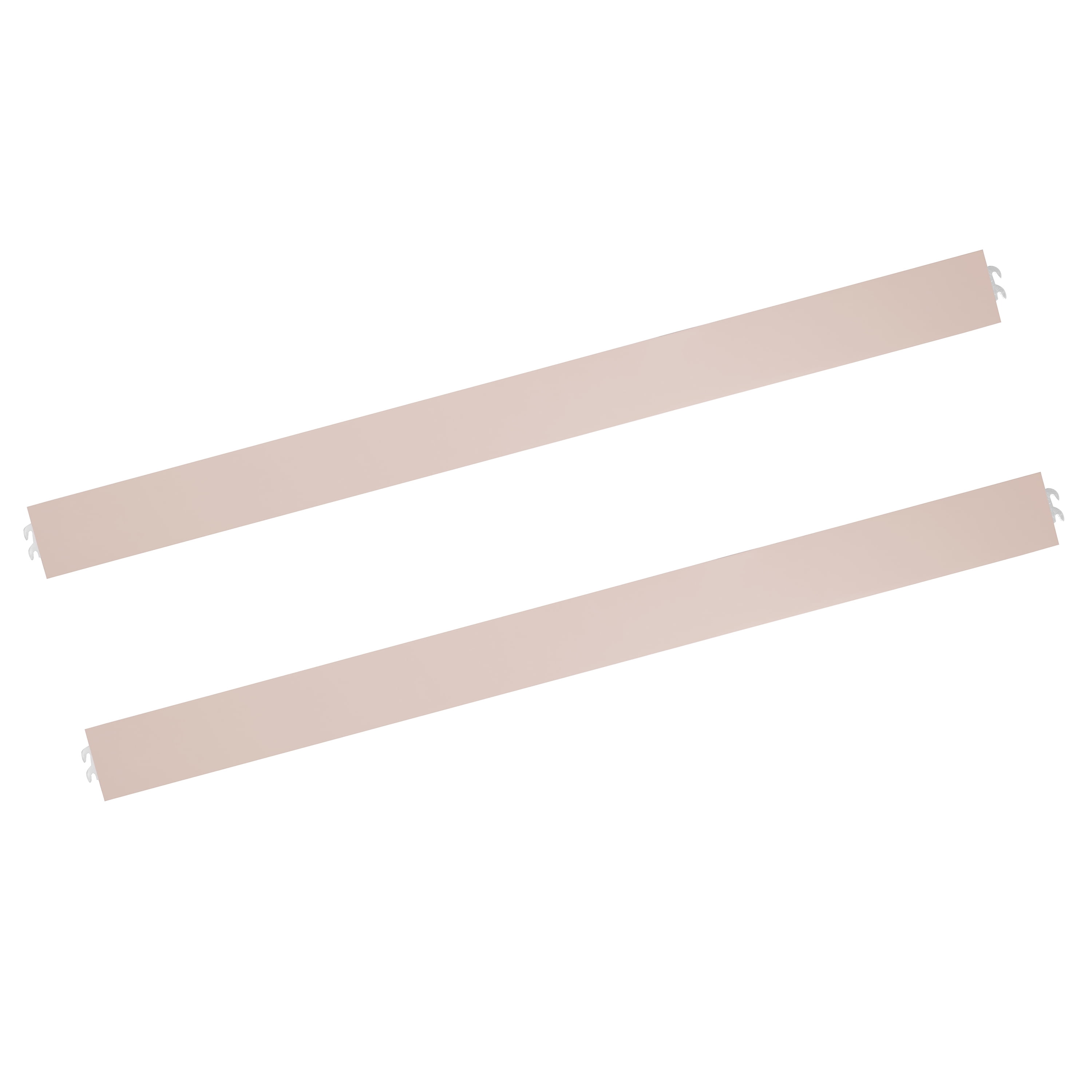 Evolur Convertible Crib Wooden Full Size Bed Rail, Pink Satin