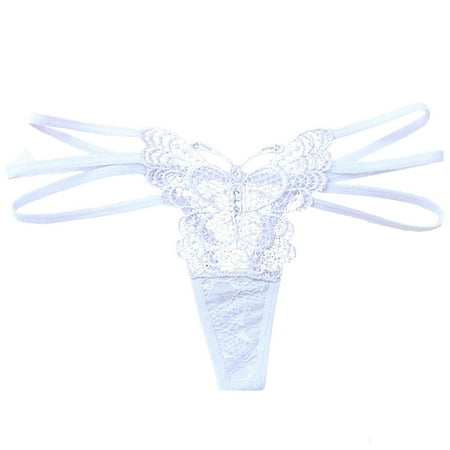 

Larisalt Thongs For Women Women s Flattering Lace Panties with Stretch White M