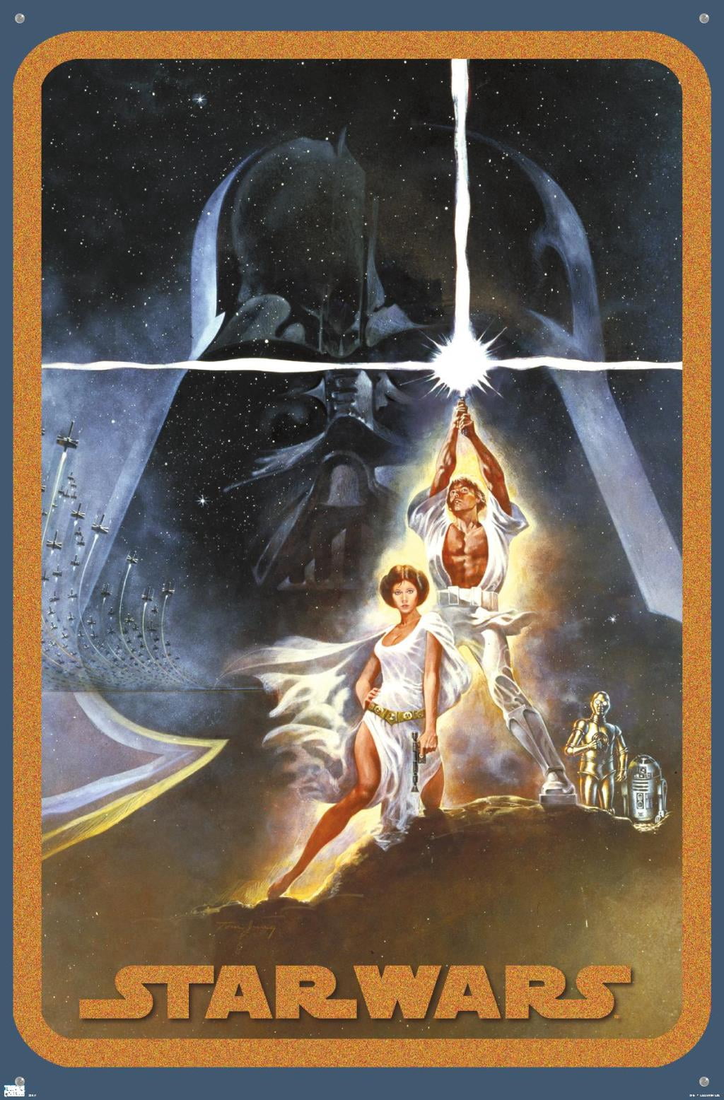 Star Wars: A New Hope - Galaxy Pose Wall Poster with Pushpins, 22.375" x 34"