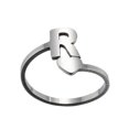 thumbnail image 4 of Fashion 26 English Letter Opening Rings Stainless Steel Girls Love Retro Jewelry, 4 of 9
