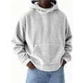 thumbnail image 2 of Yutgune Men's Pullover Hoodie, Casual Long Sleeve Hooded Sweatshirt with Pocket for Fall and Winter, 2 of 6
