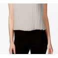 thumbnail image 3 of Calvin Klein Women's Sleeveless Pleated Blouse Beige Size X-Large, 3 of 3