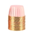 thumbnail image 1 of Toystoory 50 Uds. Envoltorio para cupcakes, revestimiento para magdalenas, envoltorios para pasteles, taza para hornear, bandeja, caja, vasos de Herramientas y accesorios para hornear oro rosado, 1 of 6